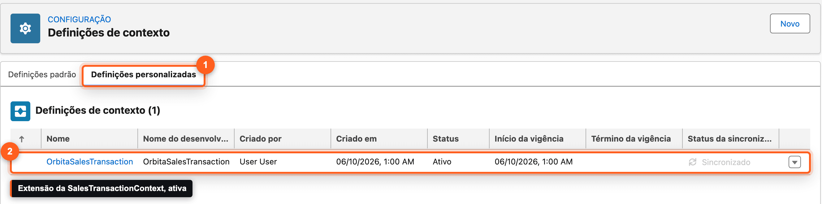 Laboratório 5: estender o contexto e escolher o procedimento